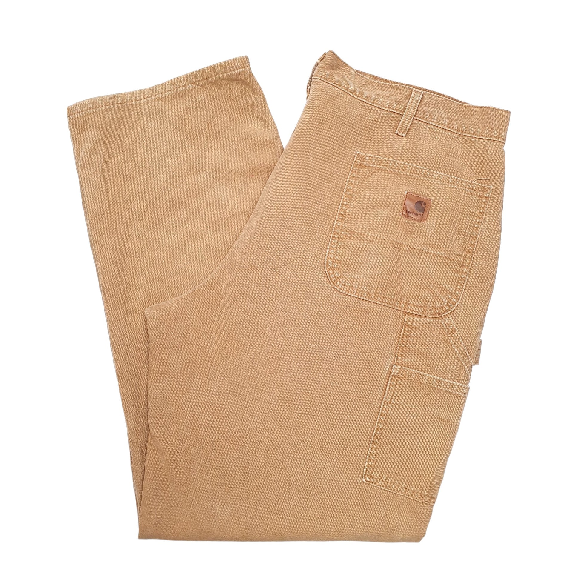 Mens Beige Carhartt  Carpenter Trousers