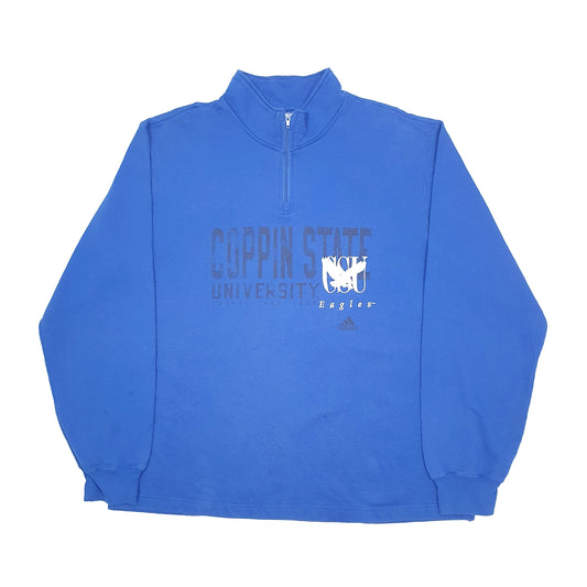 Adidas Coppin State Quarter Zip XL Blue