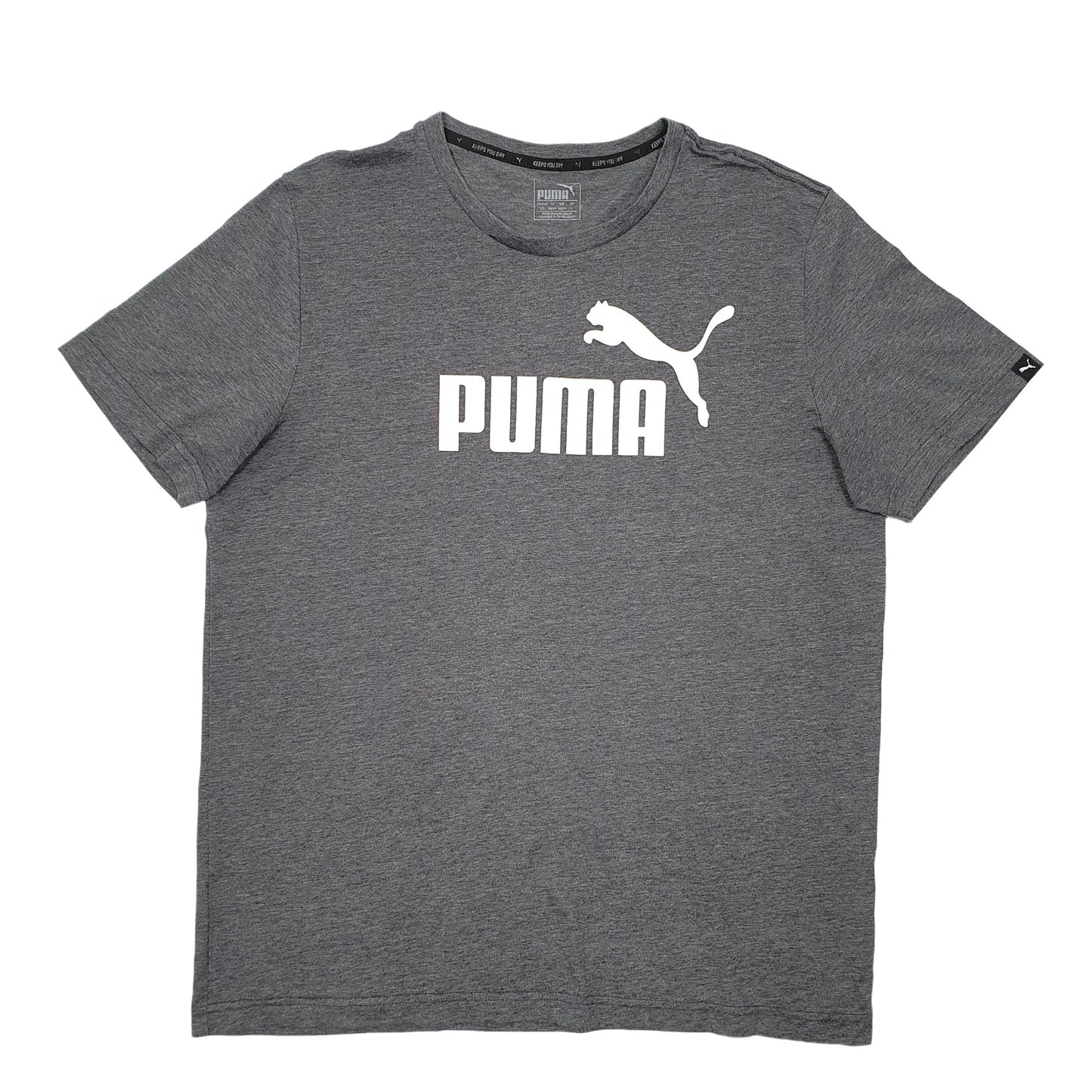 Puma Short Sleeve T Shirt Grey