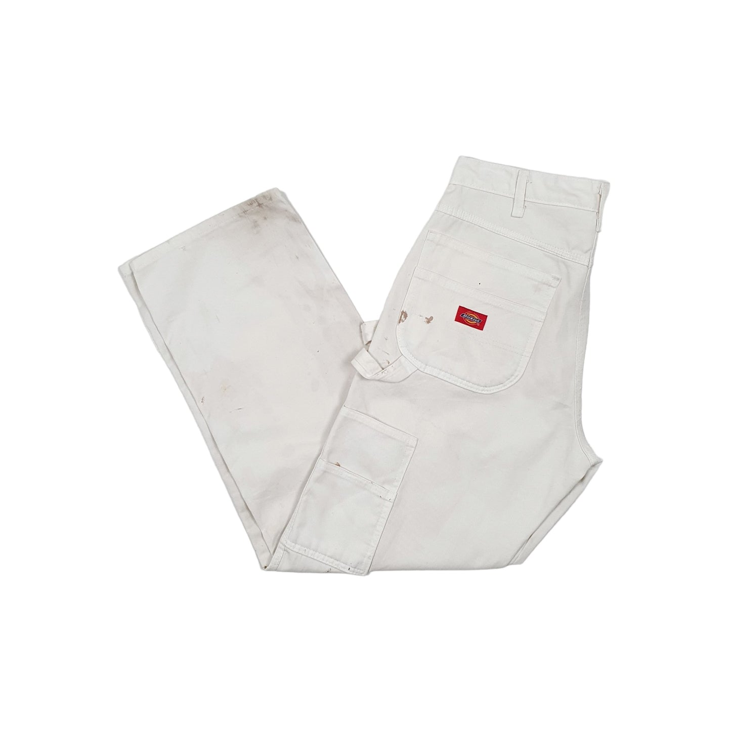 Mens Dickies White Carpenter Trousers W31 L31 White