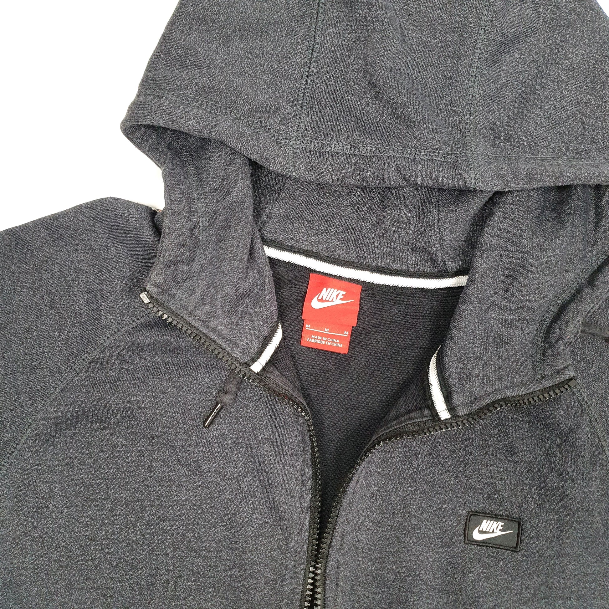 Mens Grey Nike Hoodie Full Zip Jumper