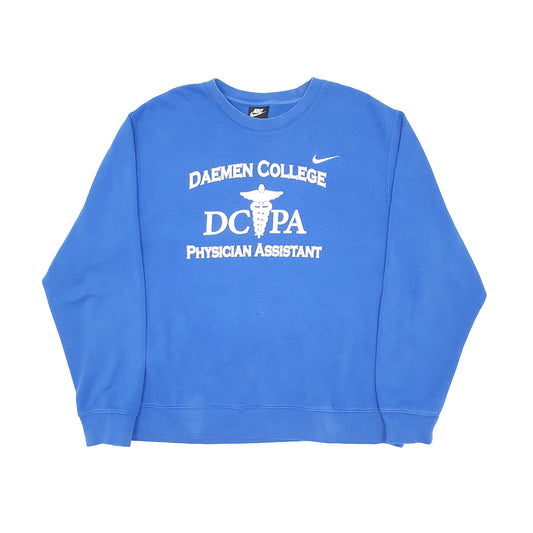 Mens Blue Nike USA College Daemen College Crewneck Jumper