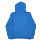 Womens Blue Adidas Spellout Hoodie Jumper