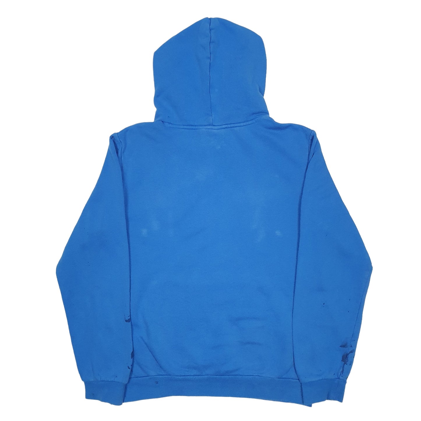 Womens Blue Adidas Spellout Hoodie Jumper
