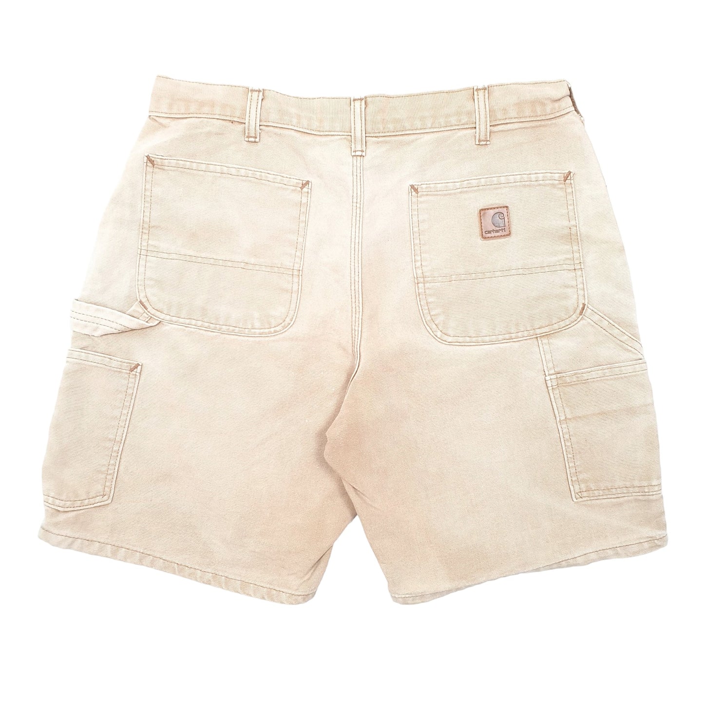 Mens Tan Carhartt Work Wear Carpenter Shorts