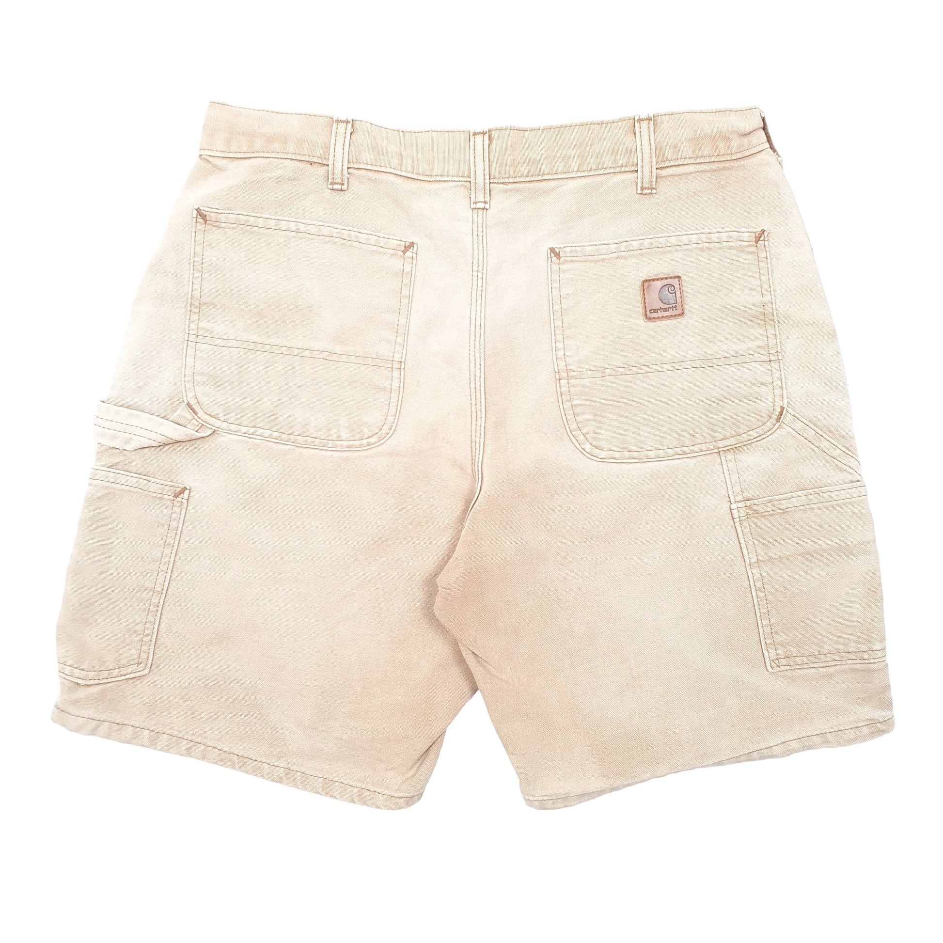 Mens Tan Carhartt Work Wear Carpenter Shorts