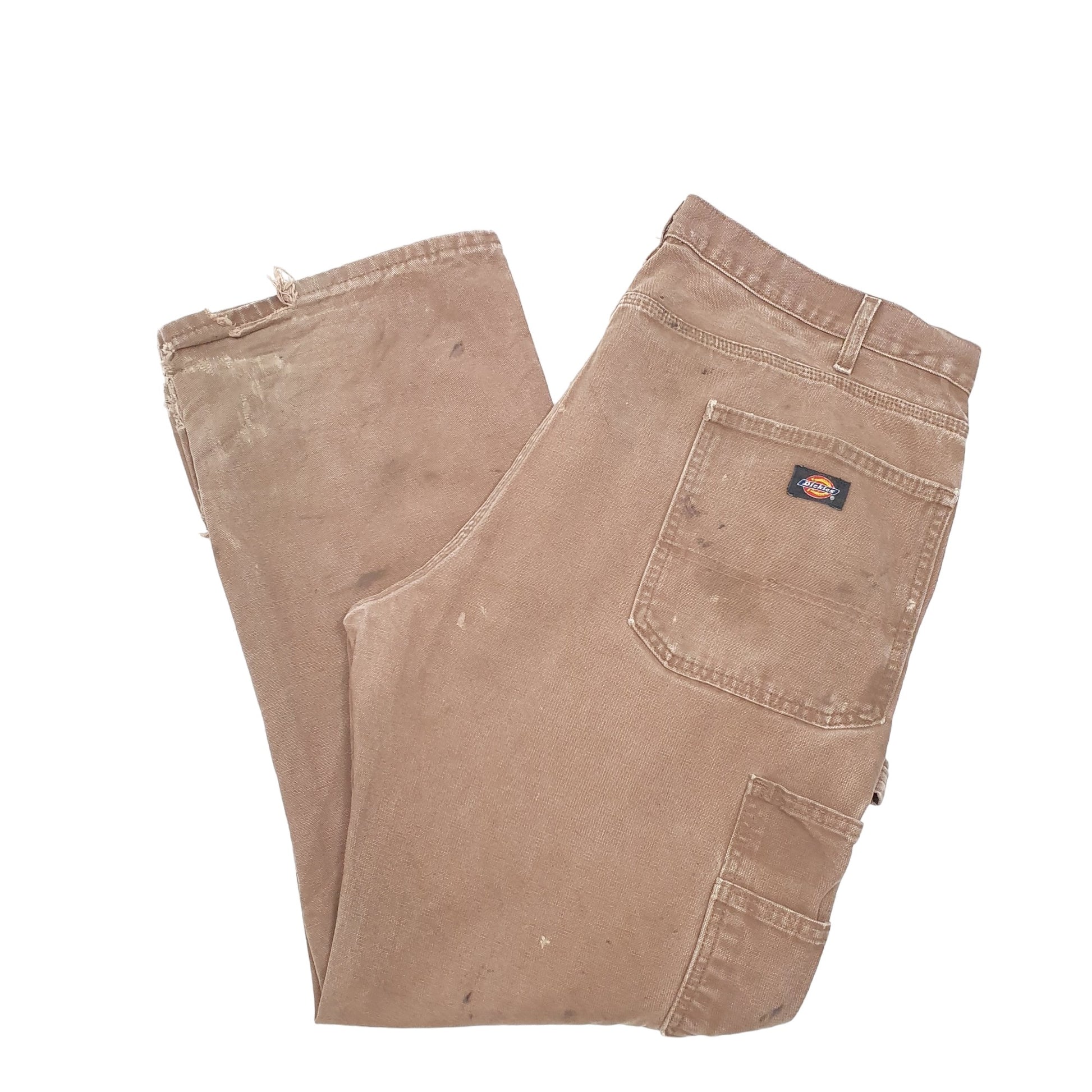 Mens Brown Dickies  Carpenter Trousers