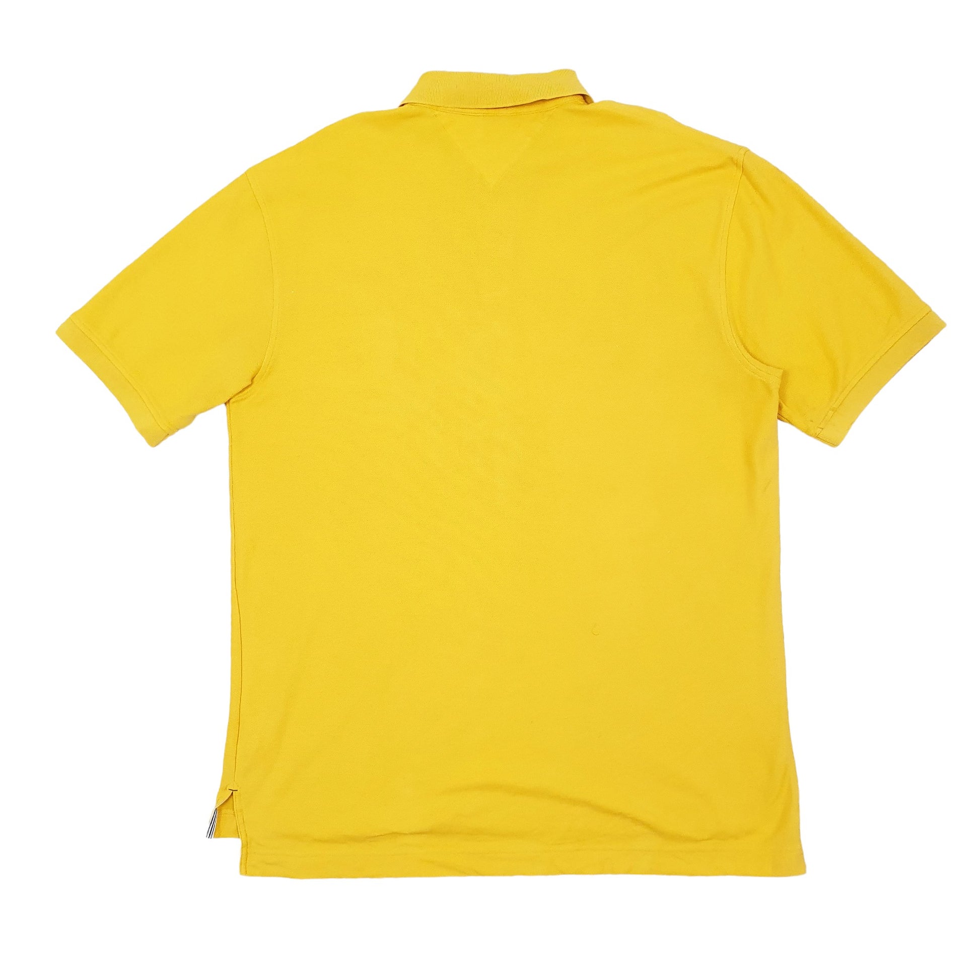 Mens Yellow Tommy Hilfiger  Short Sleeve Polo Shirt