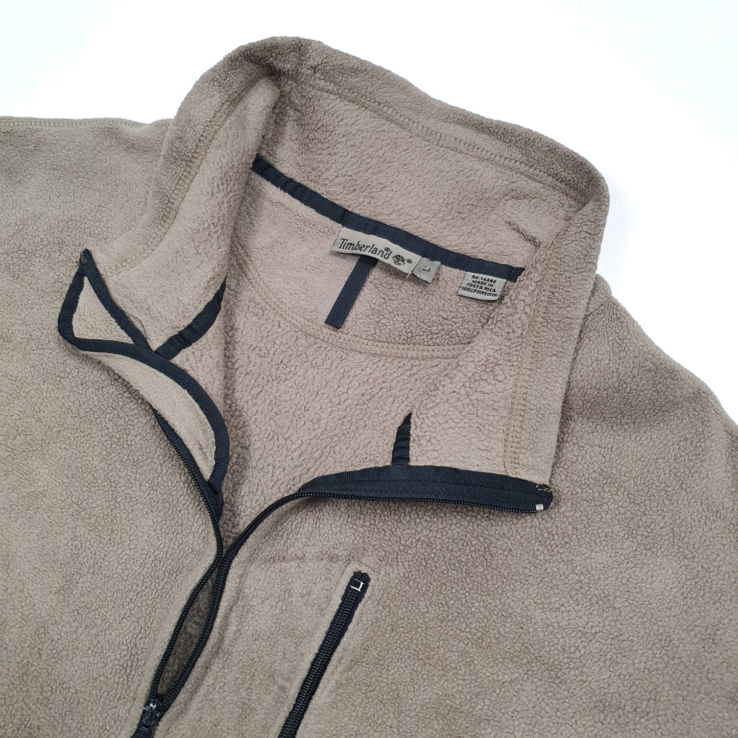 Timberland Quarter Zip Fleece XL Brown