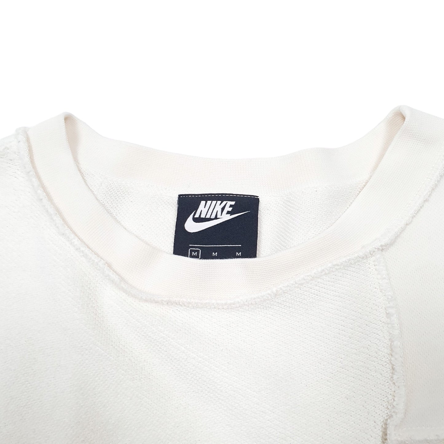 Mens Cream Nike  Crewneck Jumper