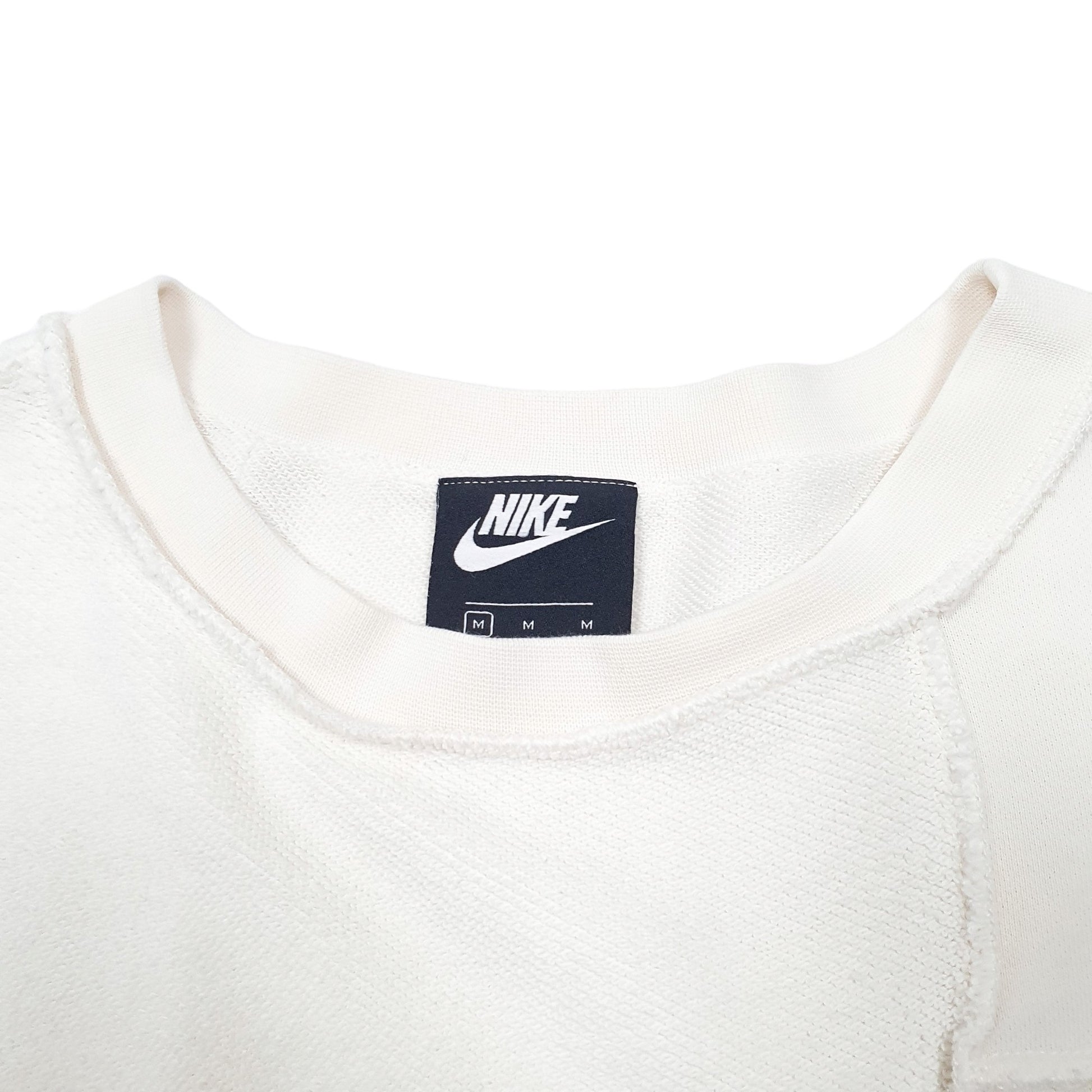 Mens Cream Nike  Crewneck Jumper