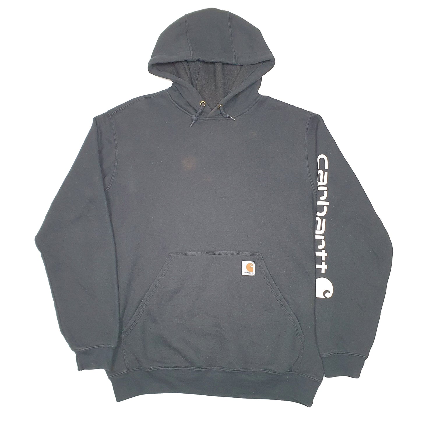 Mens Black Carhartt Work Wear Hoodie Jumper