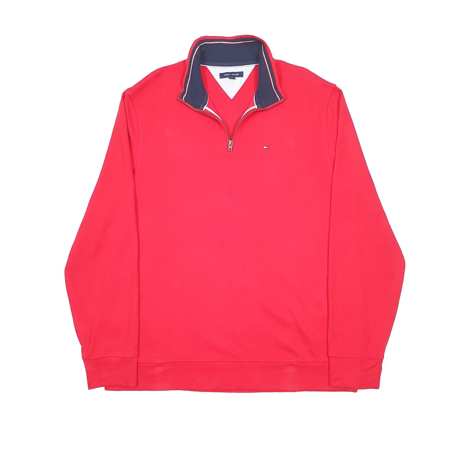 Tommy Hilfiger Quarter Zip XL Red