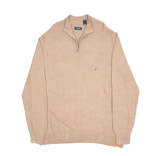 Chaps Quarter Zip 4XB Tan