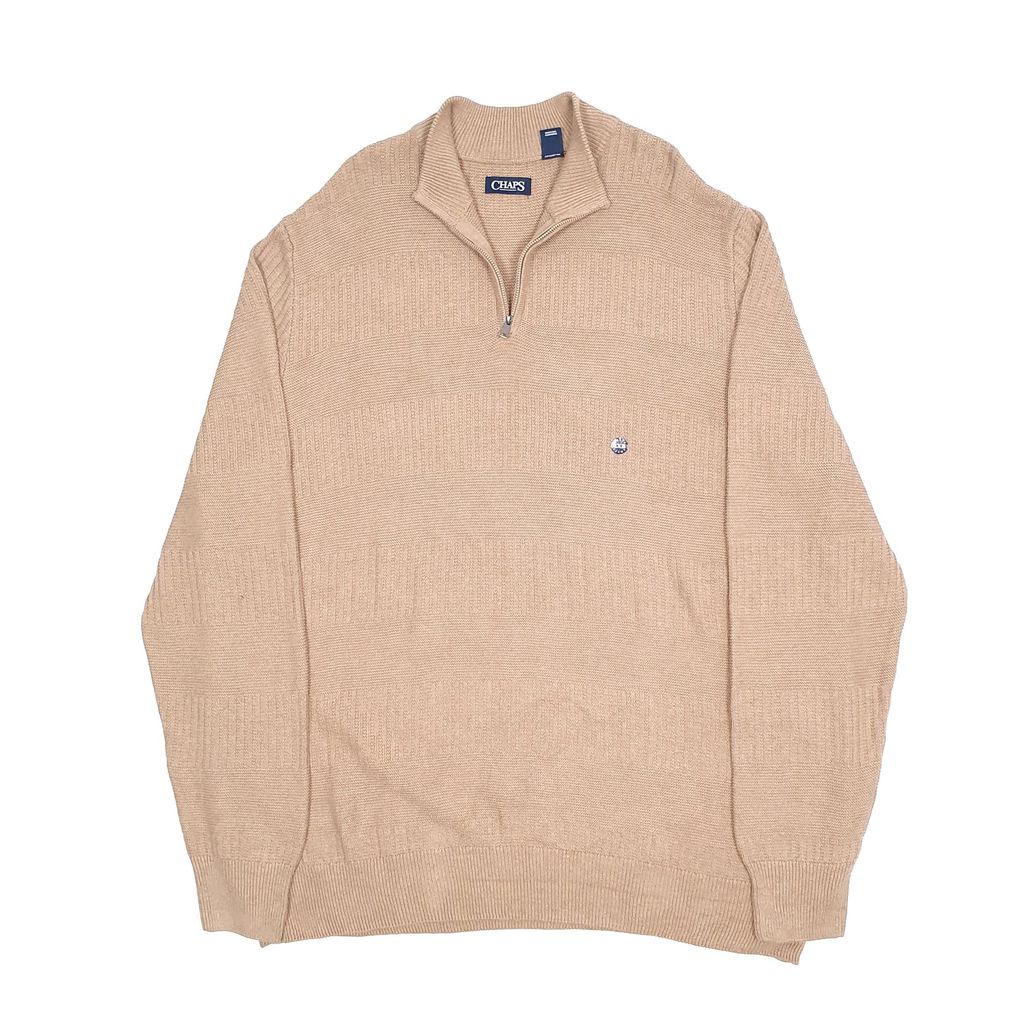 Chaps Quarter Zip 4XB Tan