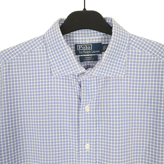 Ralph Lauren Long Sleeve Regular Fit Check Shirt Blue