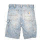 Mens Blue Carhartt Carpenter Bermuda Dungaree Denim Shorts