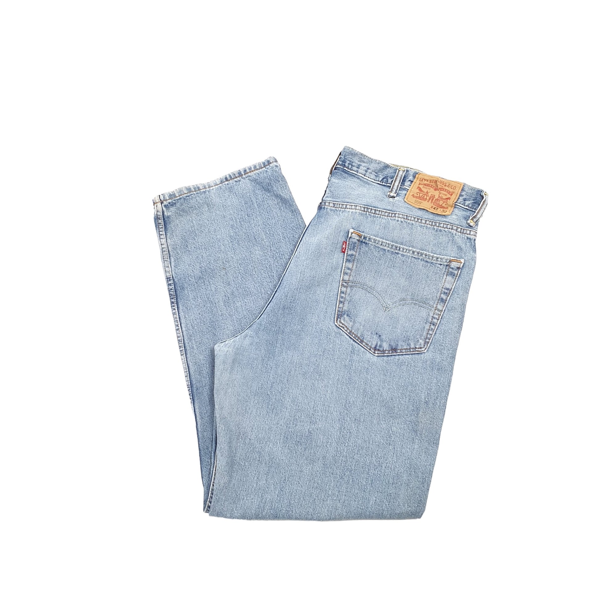 Levis 550 Relaxed Fit Jeans W42 L31 Blue