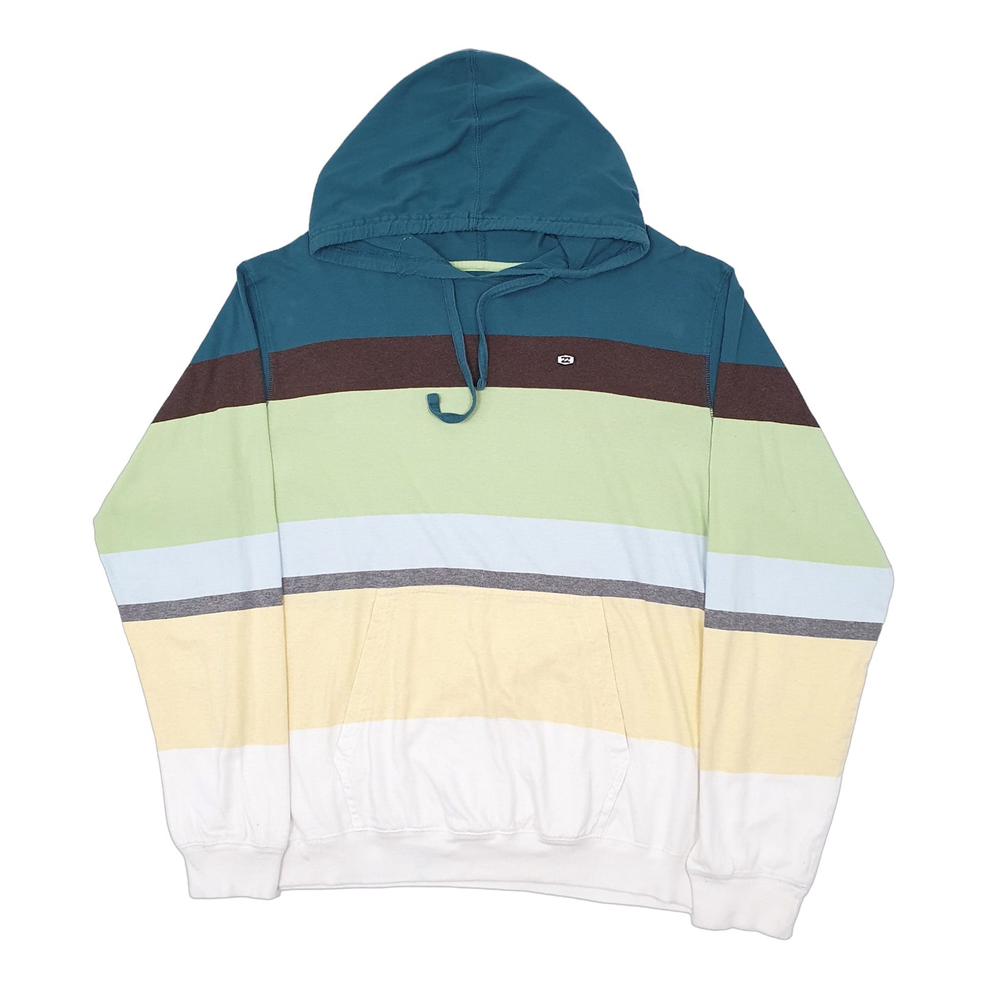 Mens Green Billabong Lightweight Hoodie Jumper