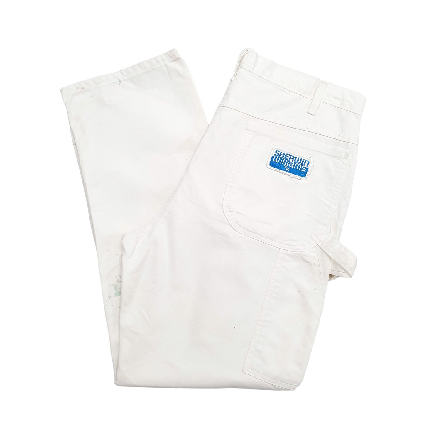 Mens White Dickies  Carpenter Trousers