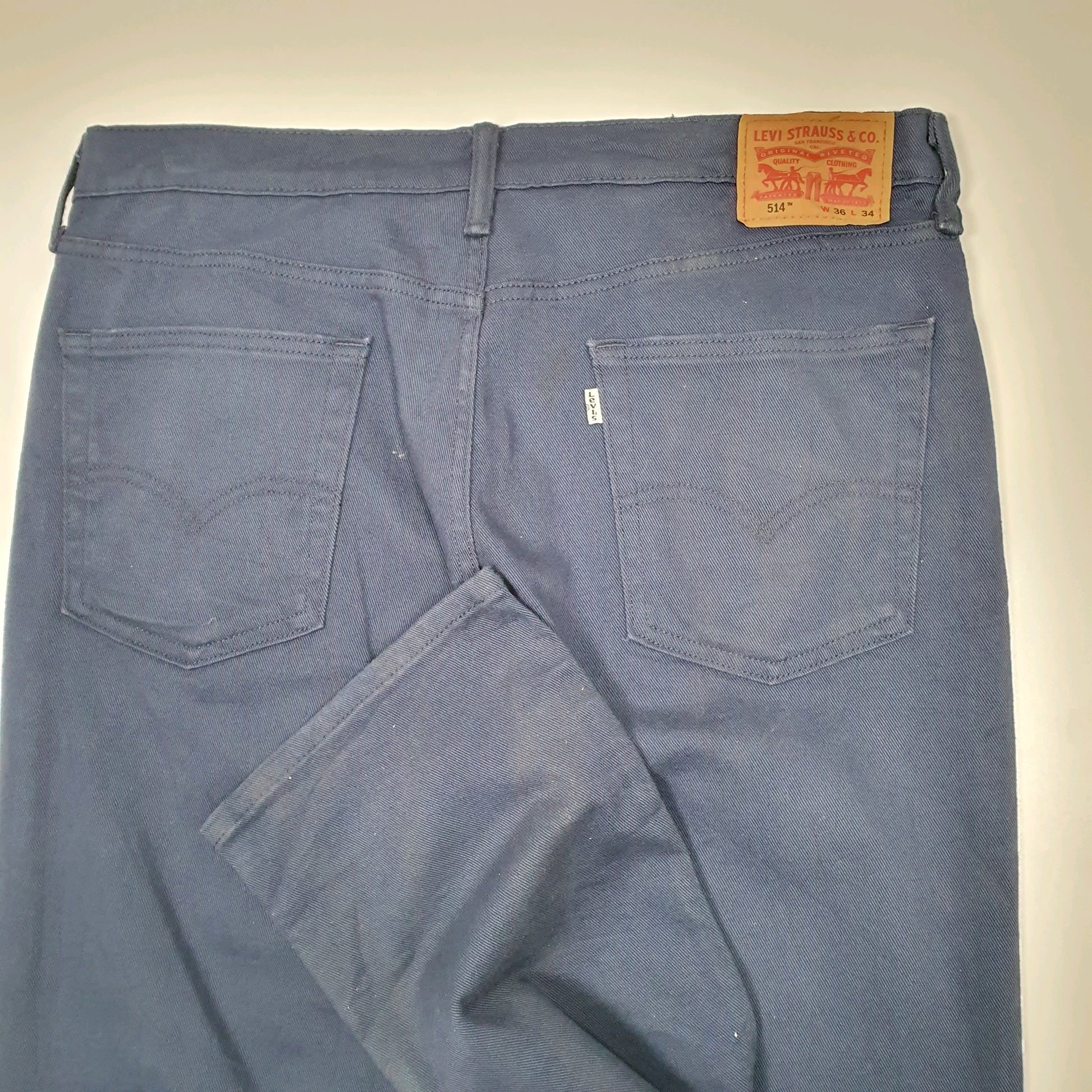 Levis 514 Straight Fit Jeans W38 L33 Blue