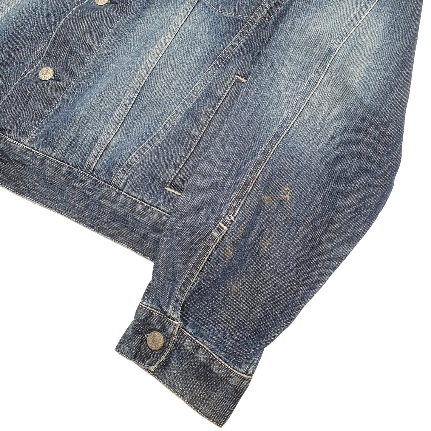 Mens Blue Freeman T Porter Trucker Denim Jacket Coat