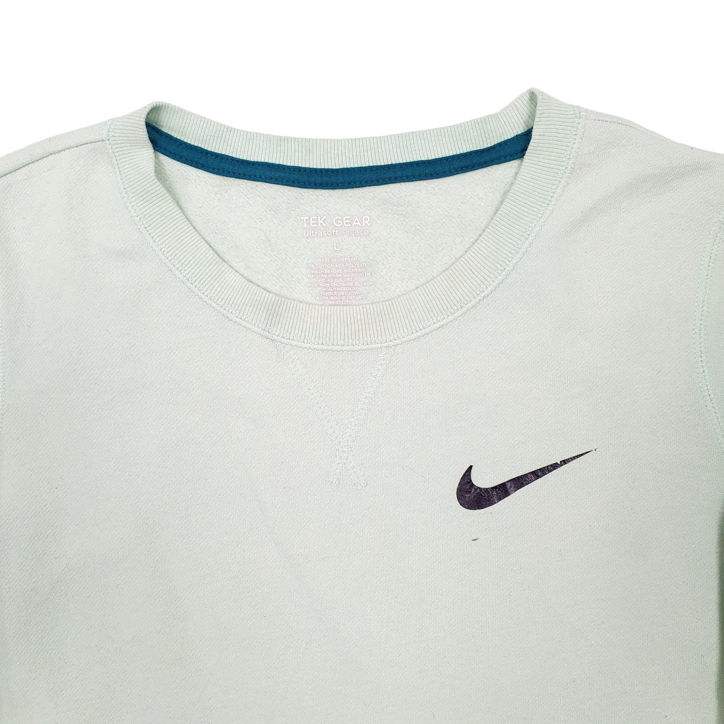 Womens Green Nike Tek Gear Crewneck Jumper