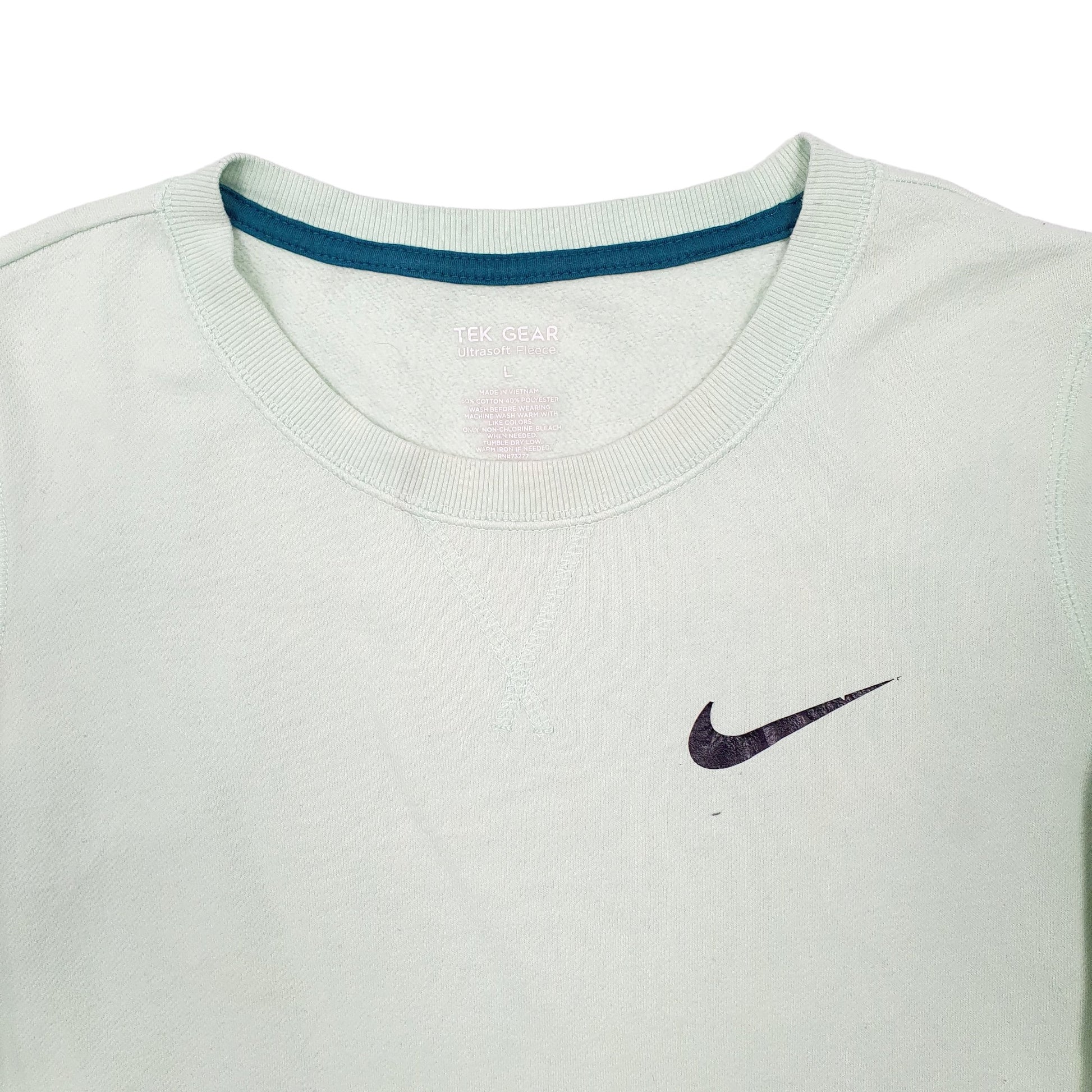 Womens Green Nike Tek Gear Crewneck Jumper