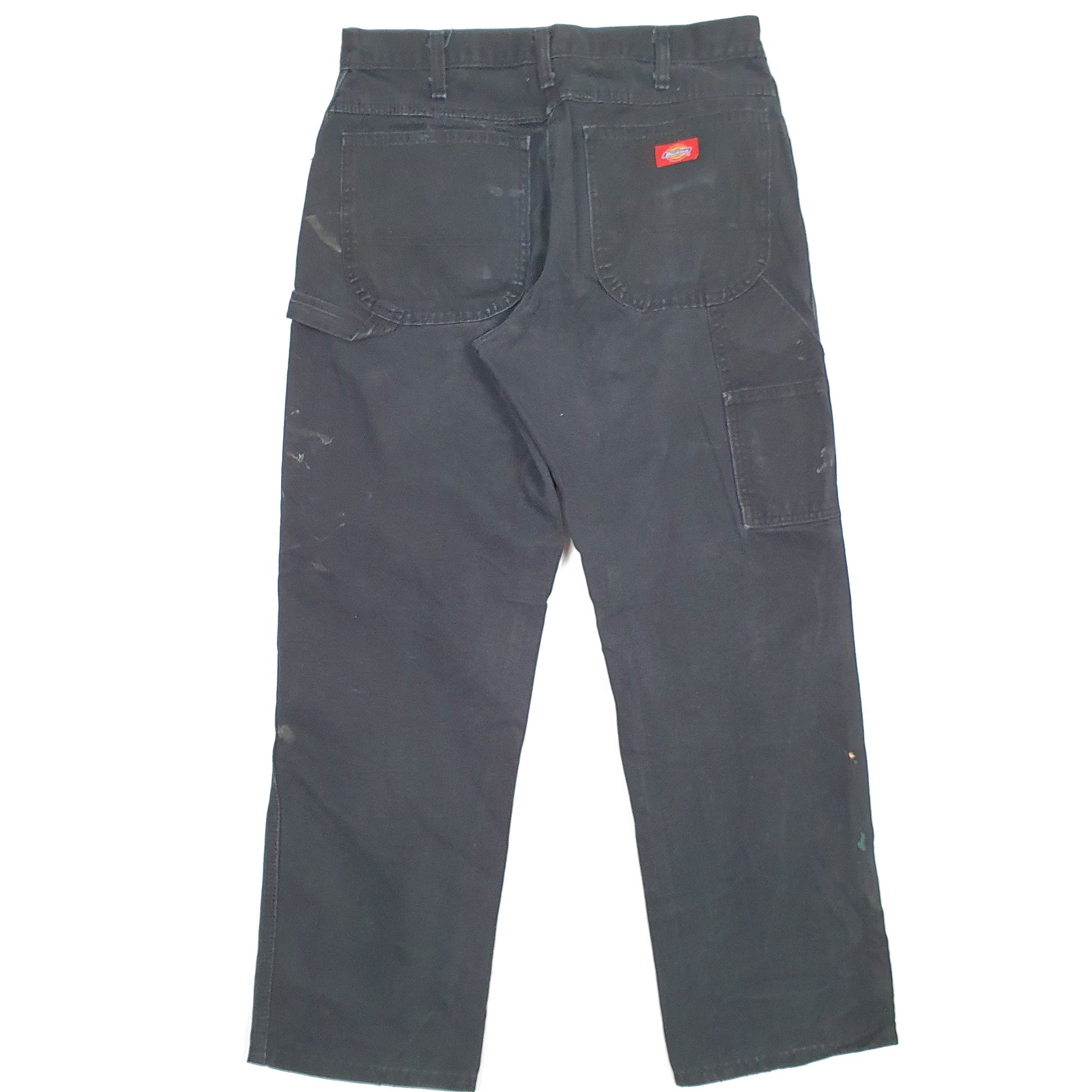 Mens Dickies Black Carpenter Trousers W32 L30 Black