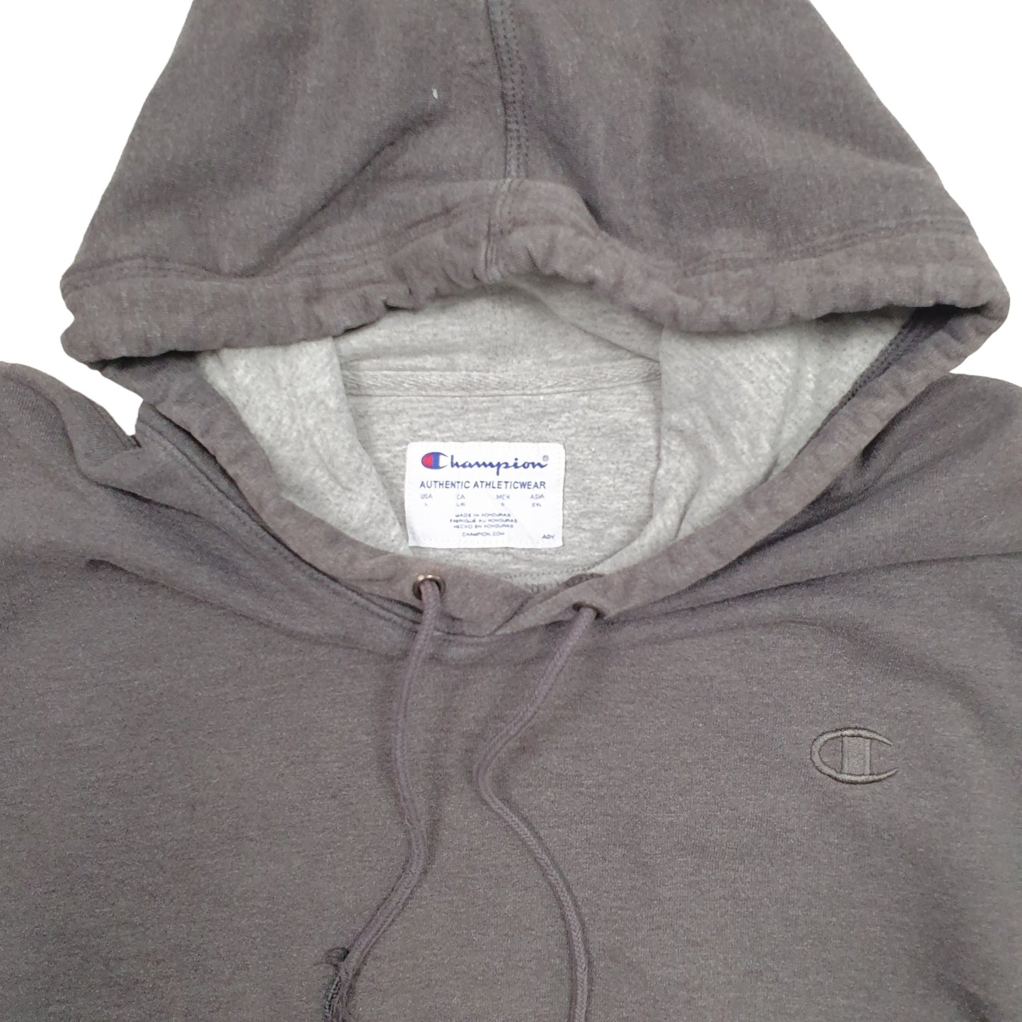 Mens Grey Champion  Hoodie Jumper