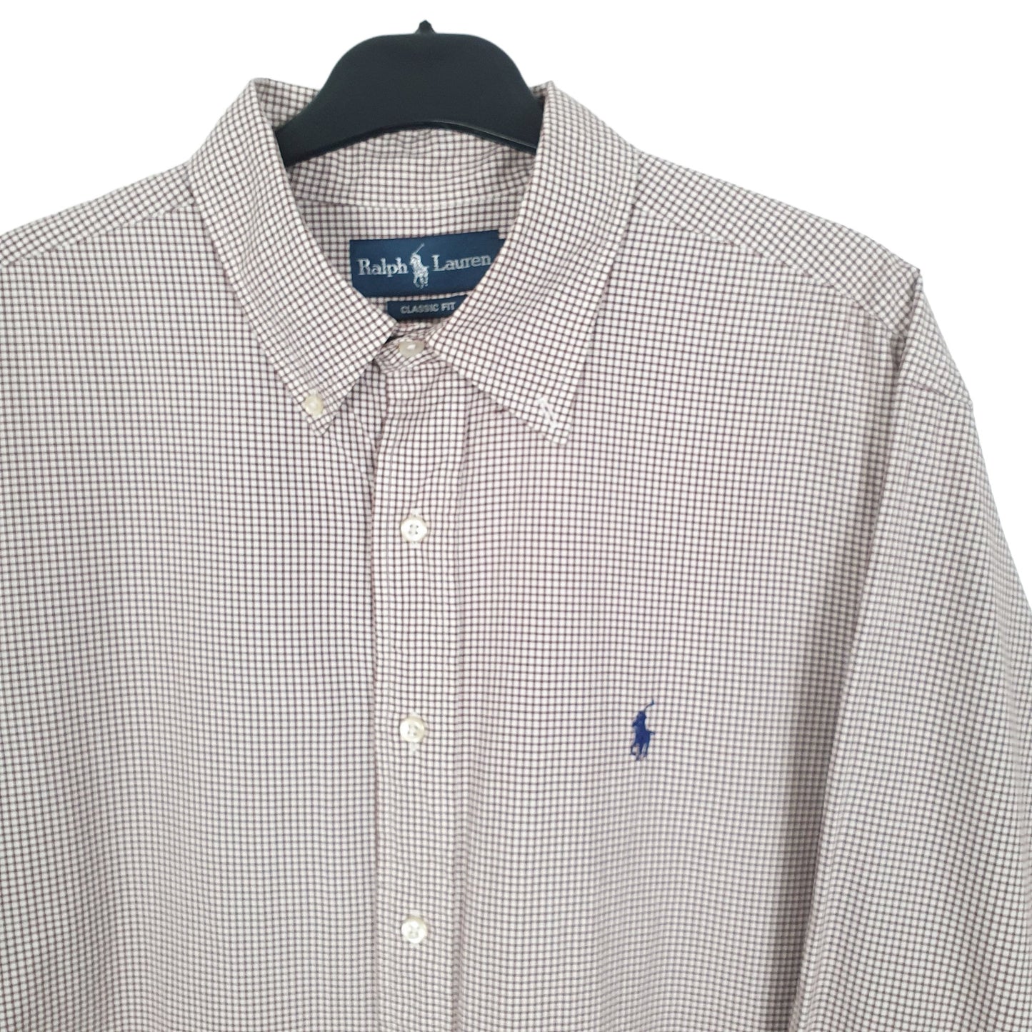 Ralph Lauren Long Sleeve Classic Fit Check Shirt Brown