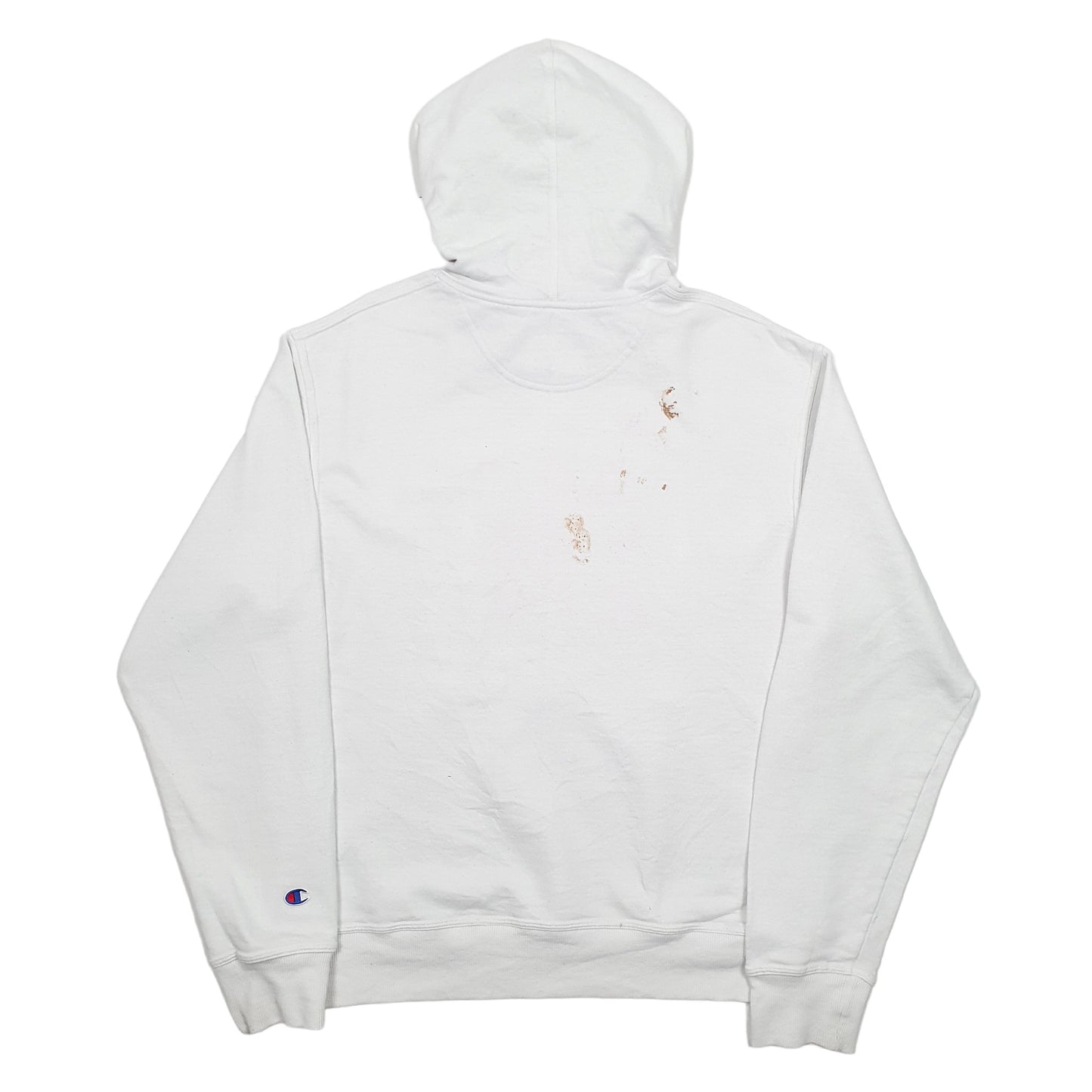 Mens White Champion  Hoodie Jumper
