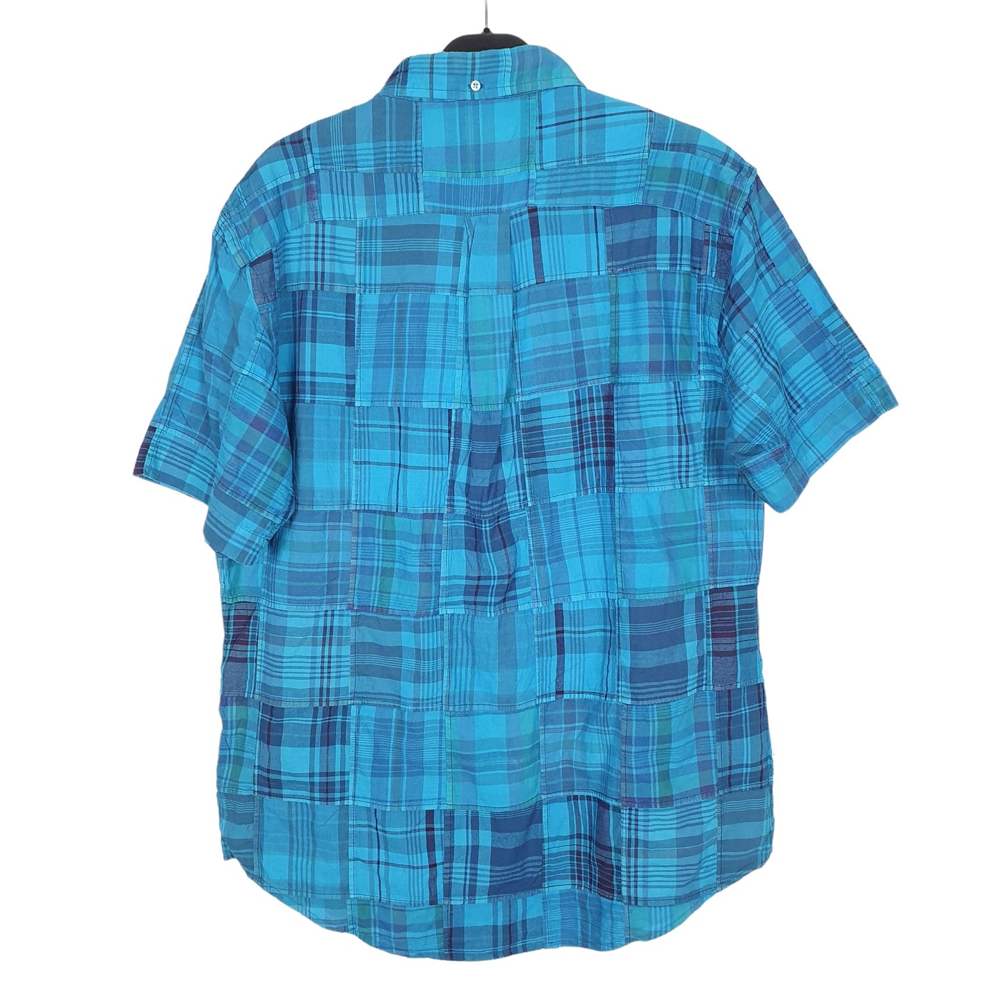 Ralph Lauren Short Sleeve Custom Fit Check Shirt Blue