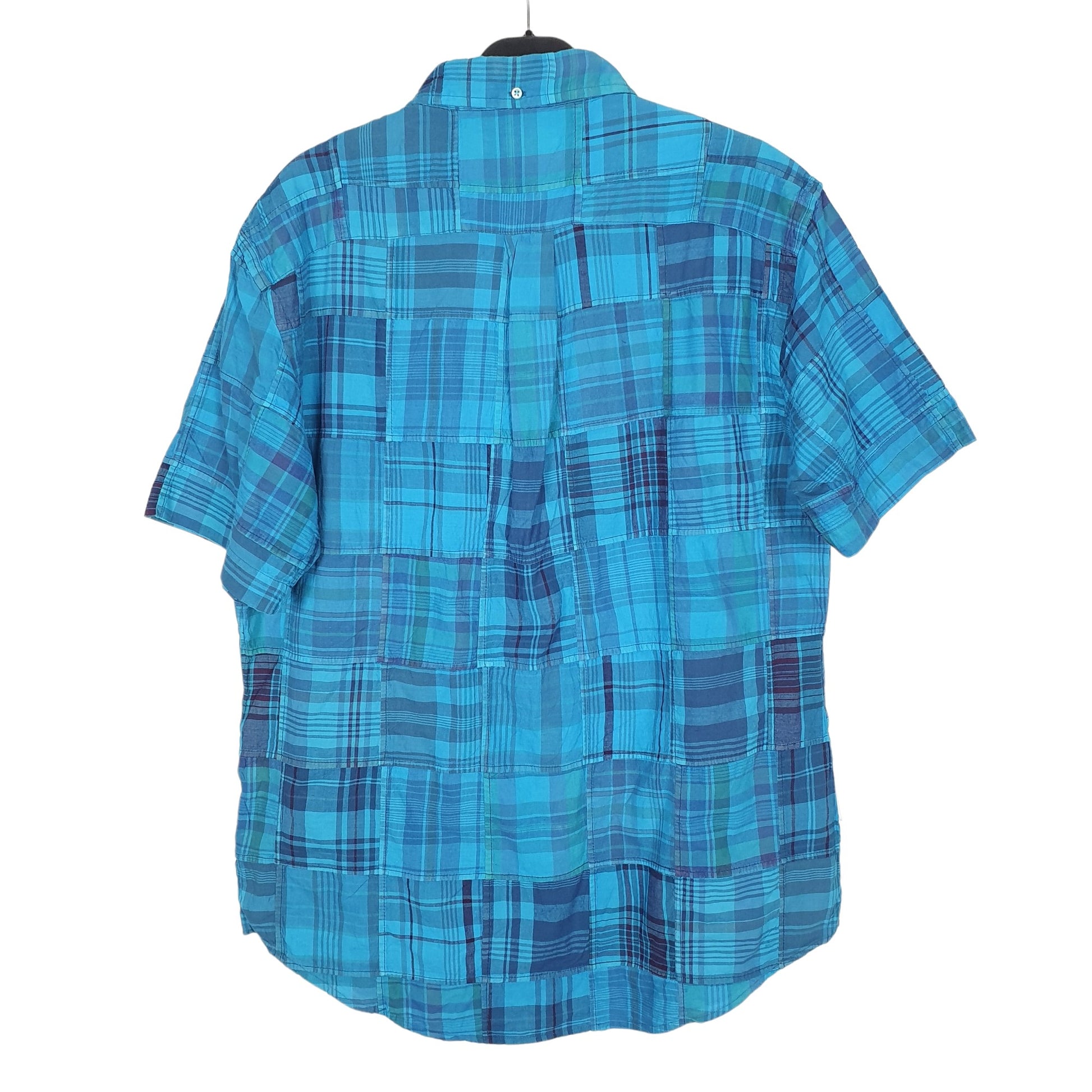 Ralph Lauren Short Sleeve Custom Fit Check Shirt Blue