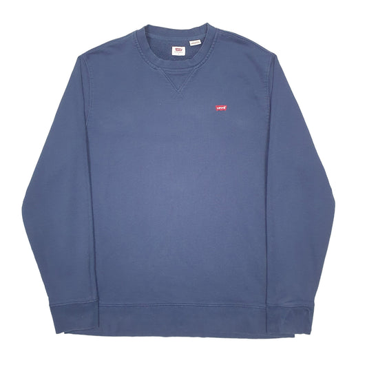 Mens Navy Levis  Crewneck Jumper