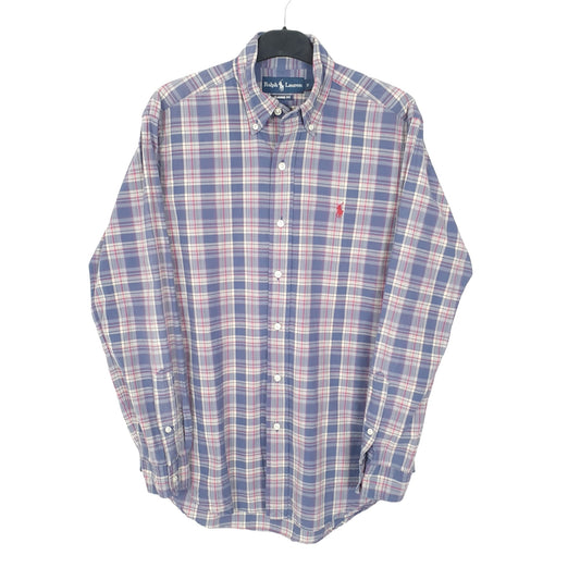 Ralph Lauren Long Sleeve Classic Fit Check Shirt Blue