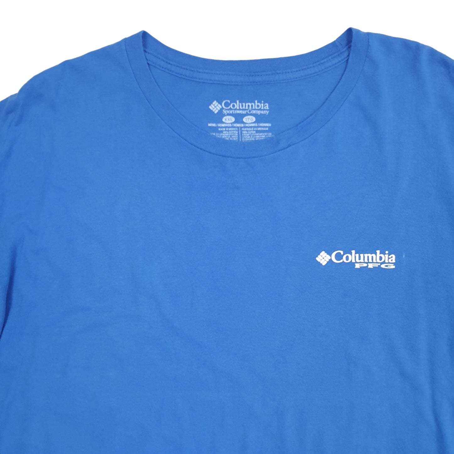 Mens Blue Columbia Sportswear  Short Sleeve T Shirt