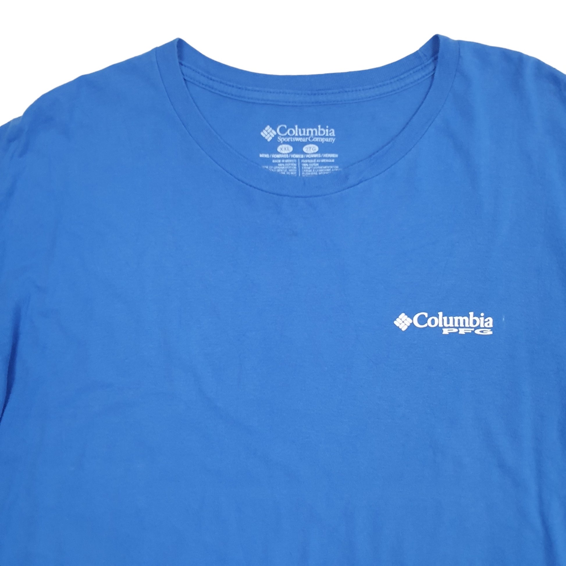 Mens Blue Columbia Sportswear  Short Sleeve T Shirt