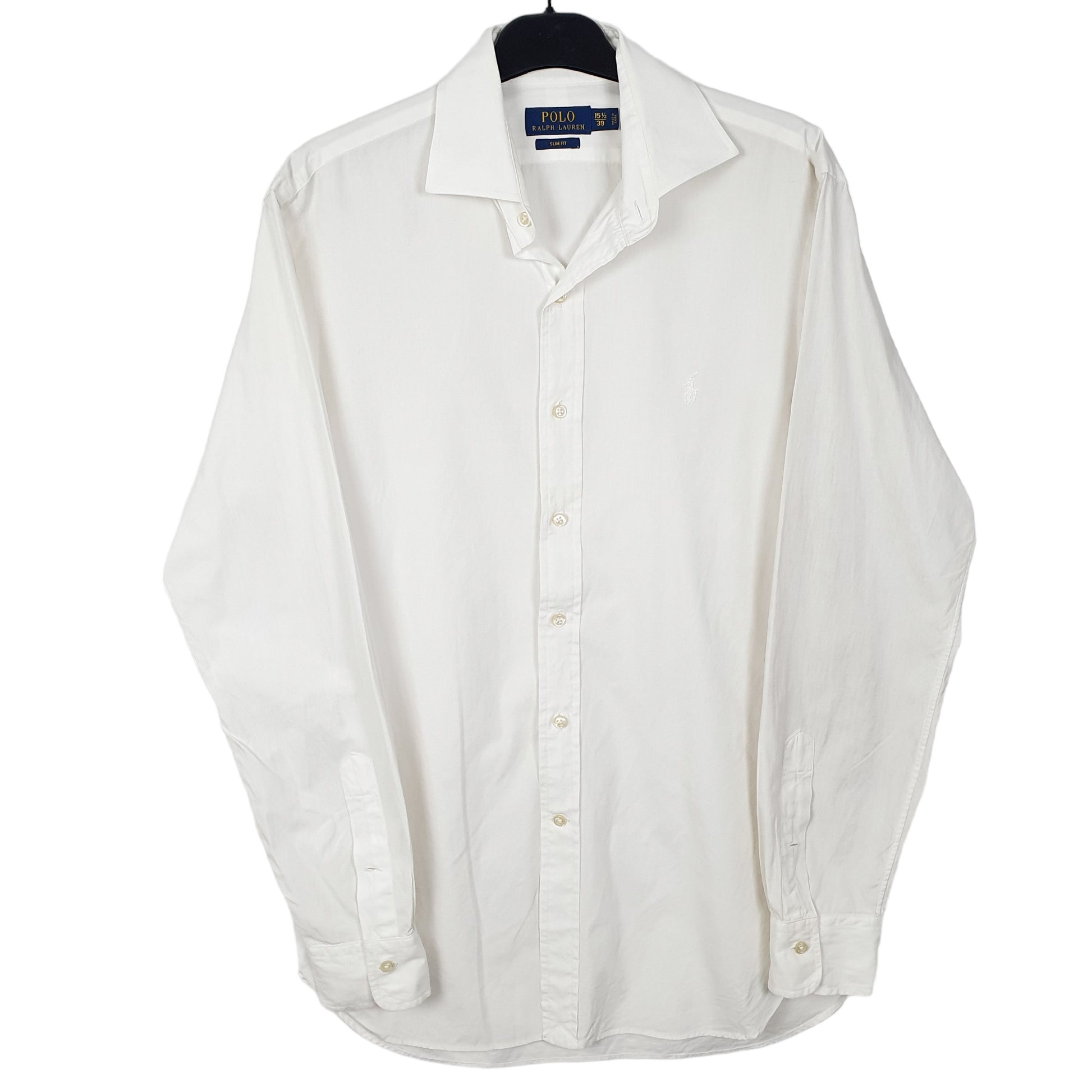 Mens White Ralph Lauren Oxford Long Sleeve Shirt