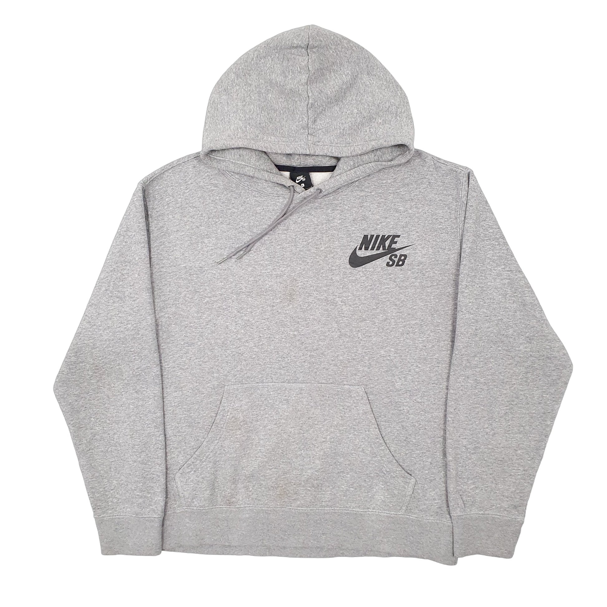 Mens Grey Nike SB Skateboarding Hoodie Jumper