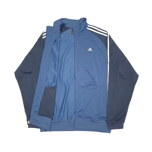 Mens Navy Adidas Track Softshell Full Zip Jumper