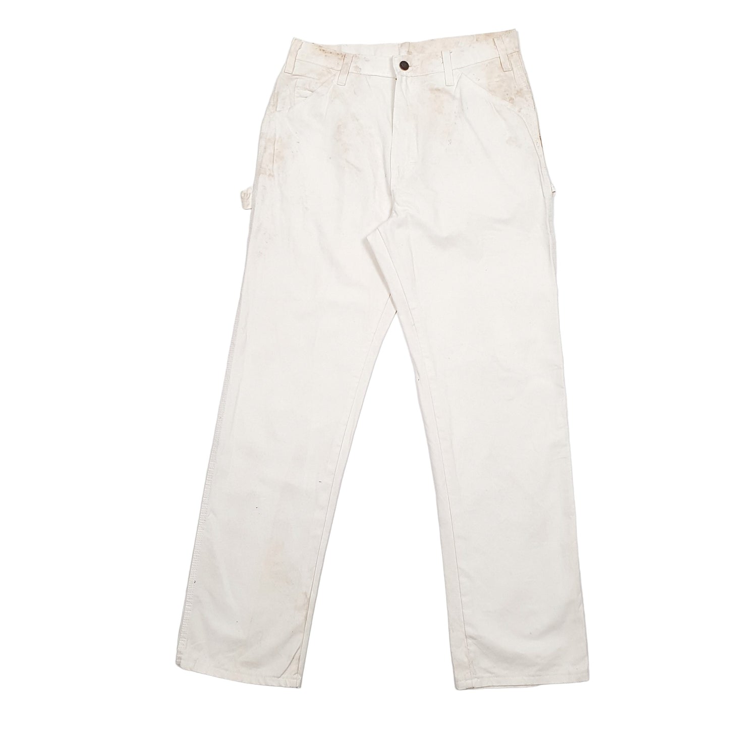 Mens White Dickies  Carpenter Trousers