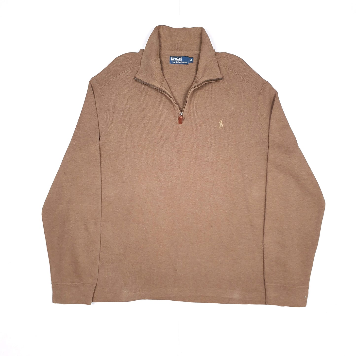 Brown Polo Ralph Lauren Quarter Zip Jumper