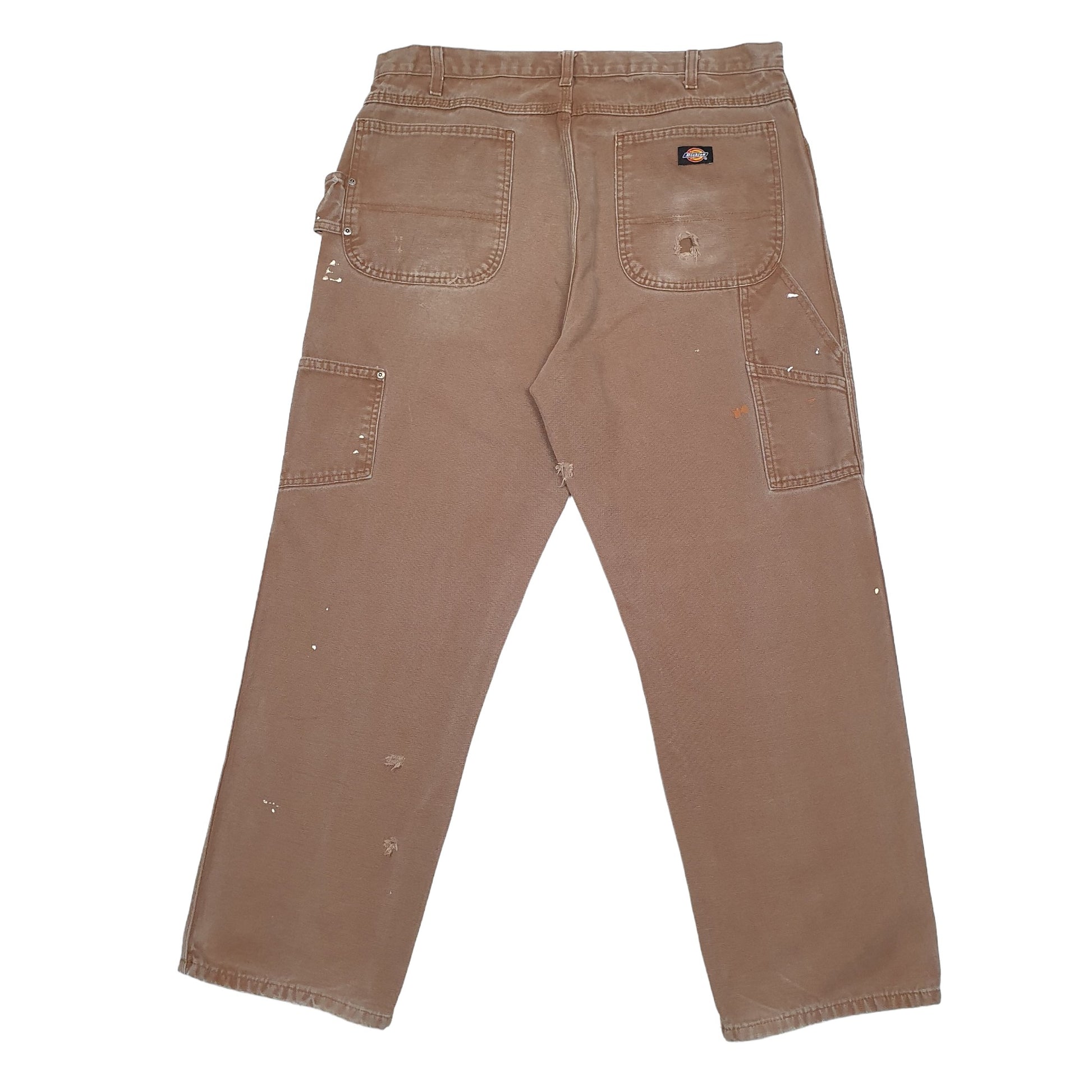 Mens Brown Dickies  Carpenter Trousers