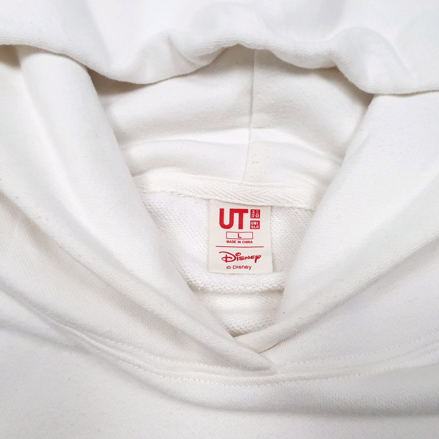 Mens White Disney Uniqlo Mickey Mouse Full Zip Jumper