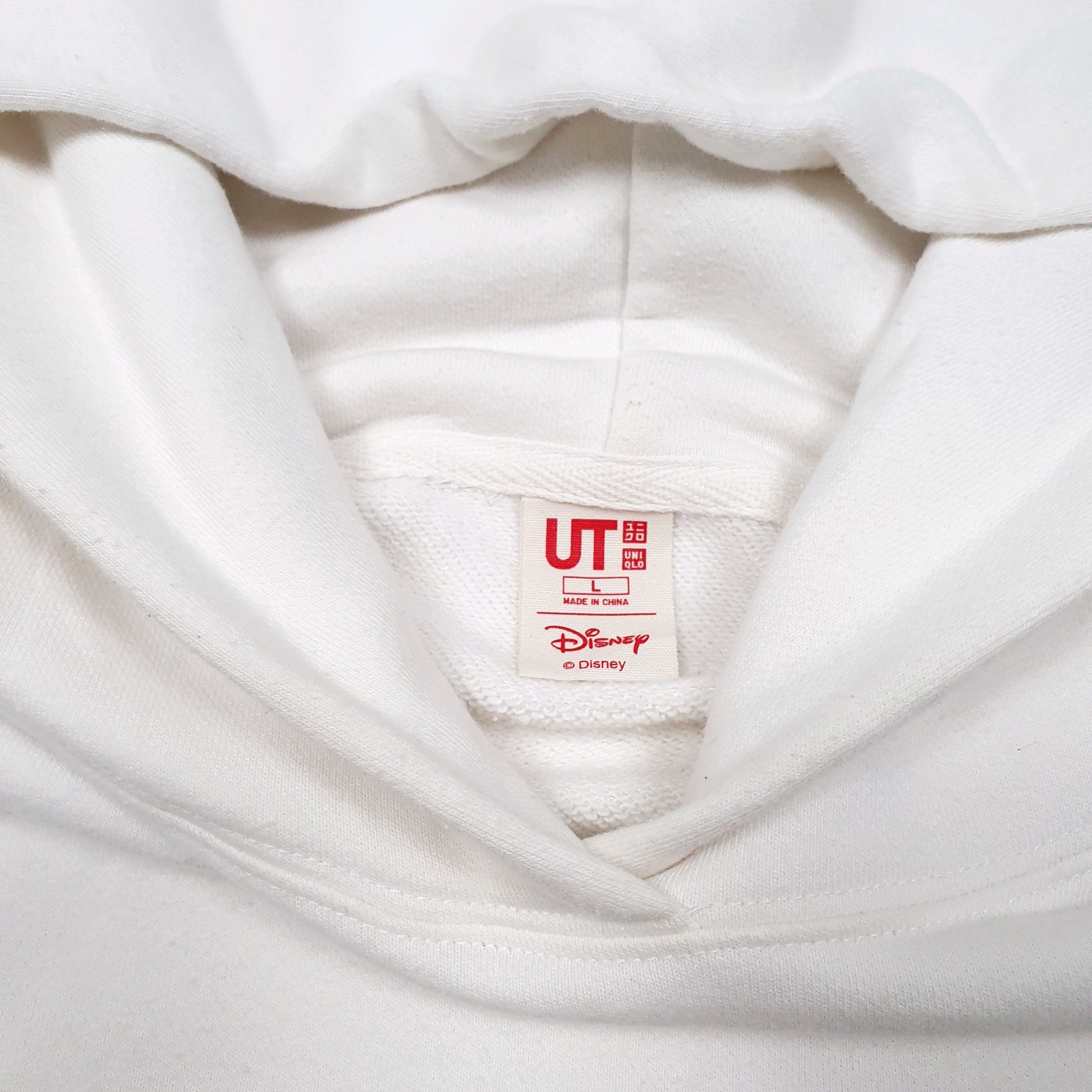 Mens White Disney Uniqlo Mickey Mouse Full Zip Jumper