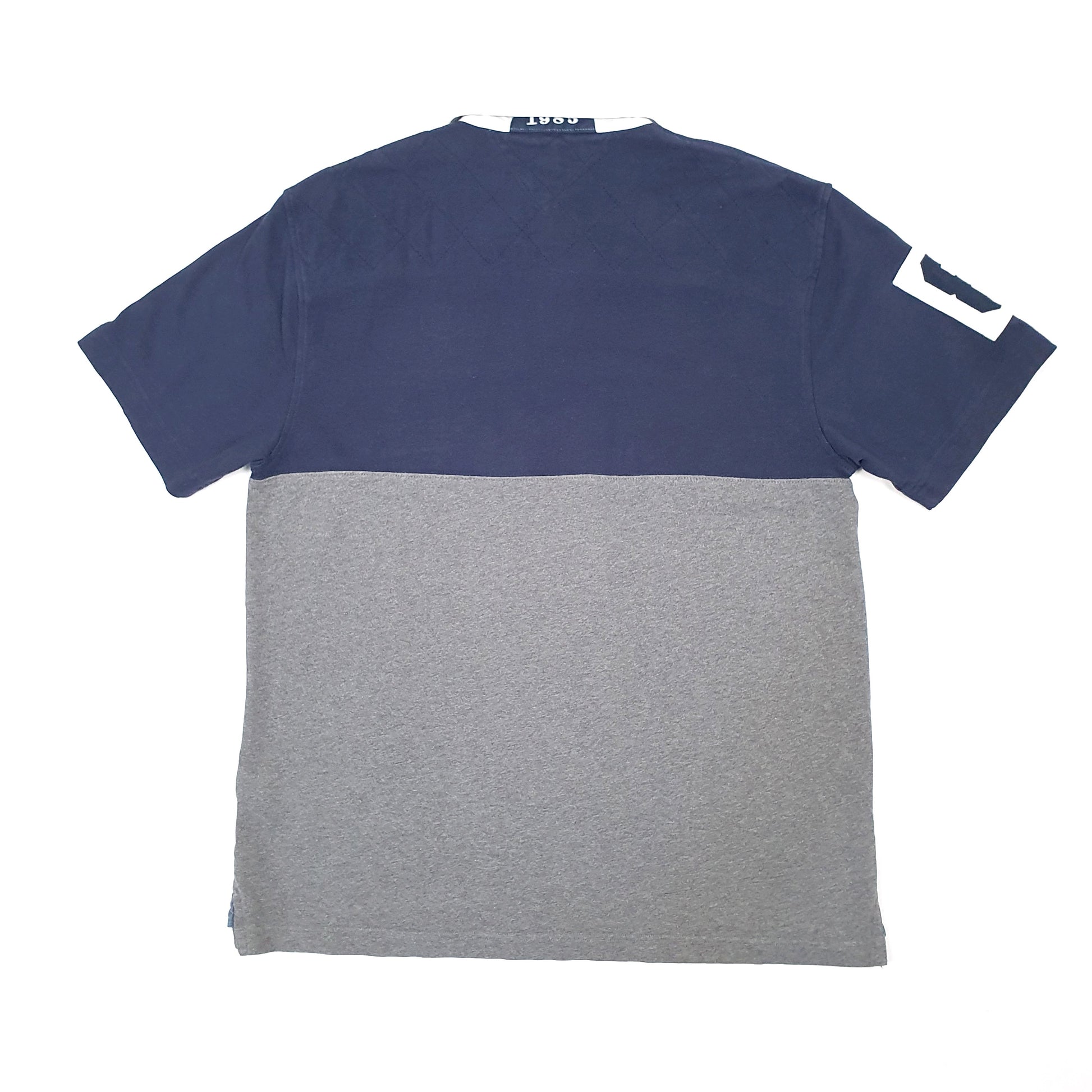 Mens Grey Tommy Hilfiger Rugby Spellout Short Sleeve Polo Shirt