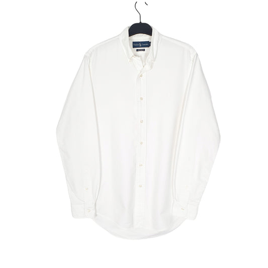 Polo Ralph Lauren Long Sleeve Custom Fit Shirt White