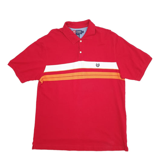 Chaps Short Sleeve Polo Shirt Red