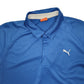 Puma Cool Cell Short Sleeve Polyester Polo Shirt Blue